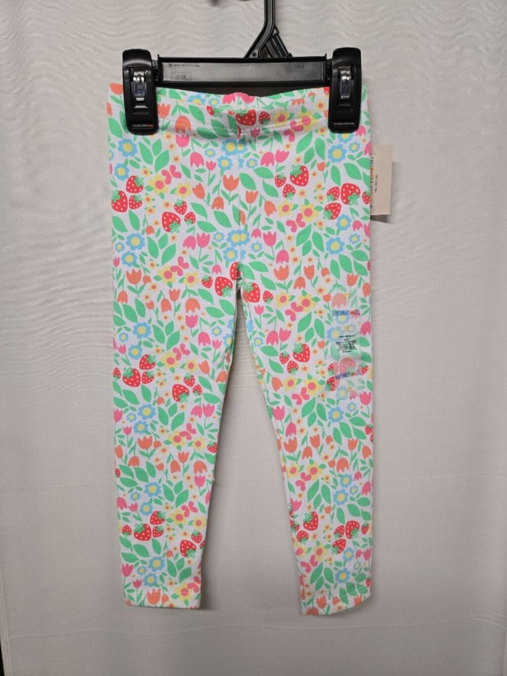 NWT Girls Strawberry Print Leggings Size 2T